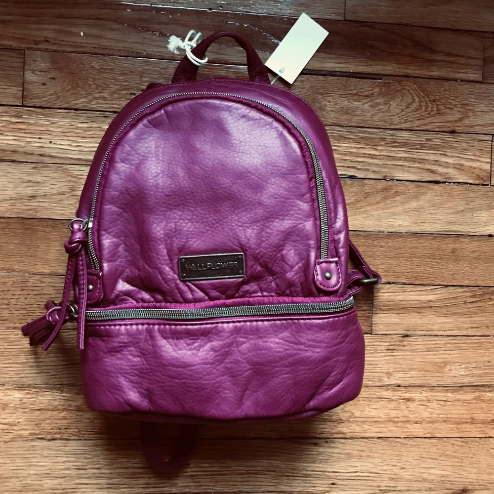 NWT Burgundy mini backpack